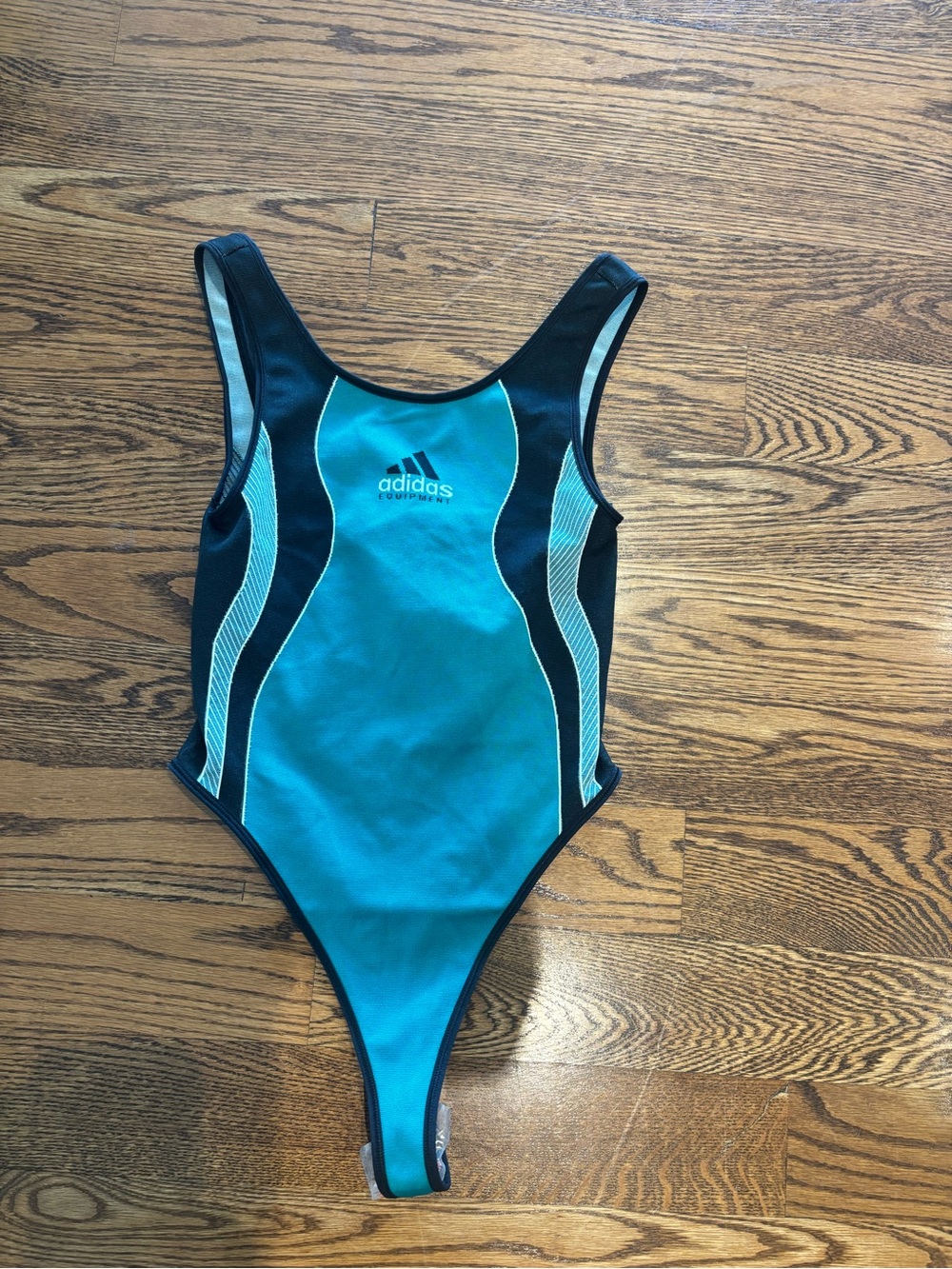 adidas Green/ Teal and Black Bodysuit. New with tags